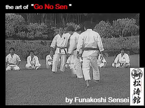 the art of "Go no Sen" by Sensei by Funakoshi Sensei 船越