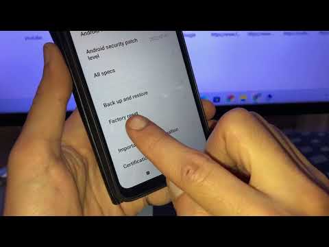 how to factory reset redmi 9at