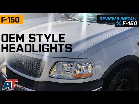 1997-2003 F-150 OEM Style Headlights; Chrome Housing Review & Install