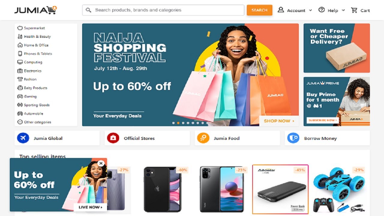 Jumia - Clone Laravel PHP Script