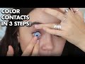How To Put In Color Contacts Fast Easy I Put In 7 Colors Fiona Frills