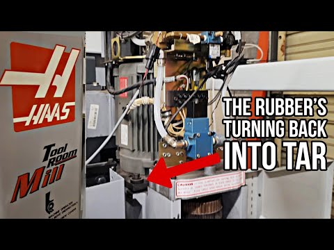 HAAS Motor Mount Vibration Bushings Have Turned To Mush | HAAS TM-1 CNC Milling Machine Repair