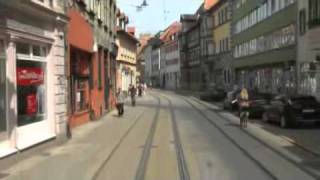 preview picture of video 'Straßenbahn Erfurt linia 1'
