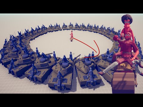 30x TANK vs 100x Wheelbarrow - Totally Accurate Battle Simulator