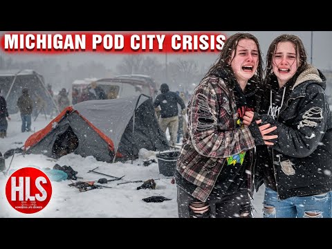 Michigan Homeless Crisis 2025: Pod City Lansing, 7,000 at Risk & Children Without a Home
