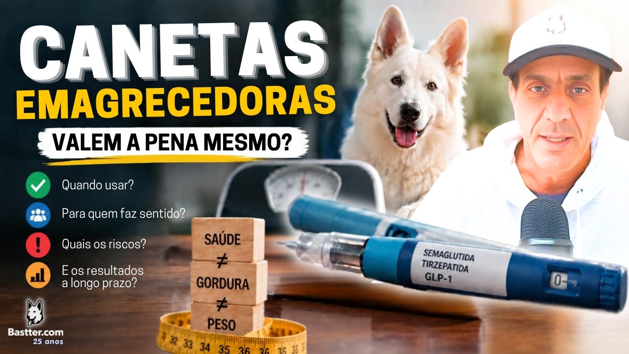 COMO as CANETAS EMAGRECEDORAS estão MUDANDO A SAÚDE - Live do Bastter