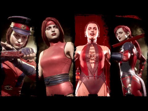 Skarlet - Intros & Victories - All Main Color Skins - Mortal Kombat 11