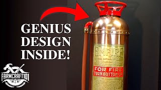 Surprising Design in an Antique Fire Extinguisher. Testing and Restoration.
