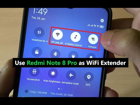 Use Redmi Note 8 Pro as WiFi Extender