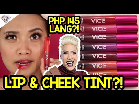 PHP 145 LIP & CHEEK TINT NG VICE COSMETICS? | REVIEW, SWATCHES, & WEAR TEST | BUY O BYE?