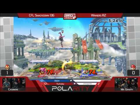 CFL Smackdown 136 WiiU - Cashmere (Falcon) vs Mr. Gravity (Mario) - Winners R2