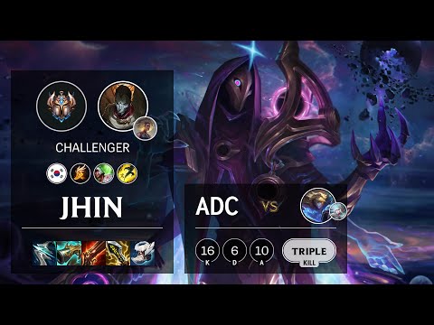 Jhin ADC vs Ezreal - KR Challenger Patch 11.8