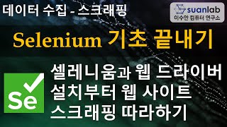 Selenium 기초 끝내기 - 셀레니움과 웹 드라이버 설치부터 웹사이트 스크래핑 따라하기