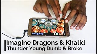 Download lagu Imagine Dragons, Khalid - Thunder / Young Dumb & Broke (Real Drum App Cover) - By Vijay Yadavar. mp3