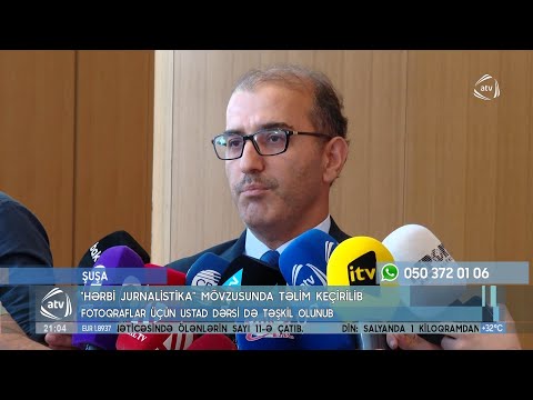 Şuşa Qlobal Media Forumu çərçivəsində jurnalistlər üçün "Hərbi jurnalistika" mövzusunda təlim keçirilib