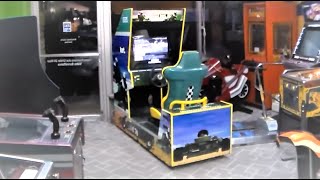 Sega's Club Kart Go Cart Racing Arcade Game - Giant Naomi System Cabinet