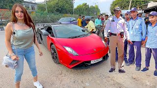 India Police pulled us over in a Lamborghini *ARRESTED* !!!