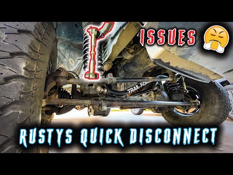 Installing Rusty’s Offroad Universal Sway Bar Quick Disconnect ( Problems )| Najar Offroad
