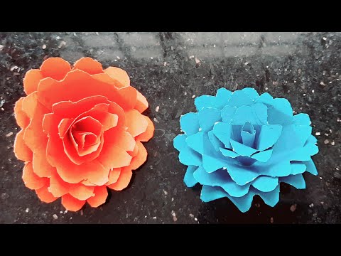 how to make paper flowers at home |flowers craft paper |  beautiful flowers paper craft | simple diy