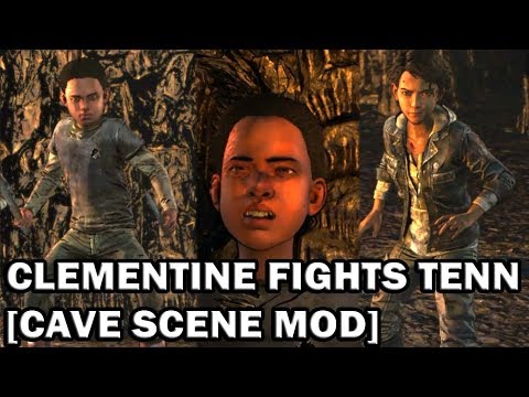 Walking Dead Finale - Clementine Fights Tenn [Cave Scene Mod]