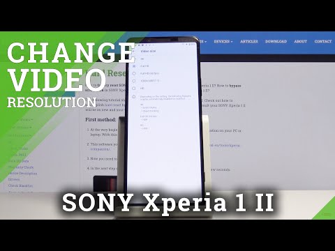 How to Change Video Quality in SONY Xperia 1 II - Video Resolution