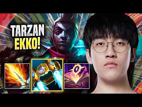TARZAN IS SO CLEAN WITH EKKO! - LNG Tarzan Plays Ekko JUNGLE vs Nidalee! | Season 2022