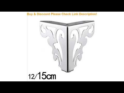 4pcs Metal Table Legs Golden Sofa Chair Foot Screw Hollow Pattern for Coffee Table Furniture Legs