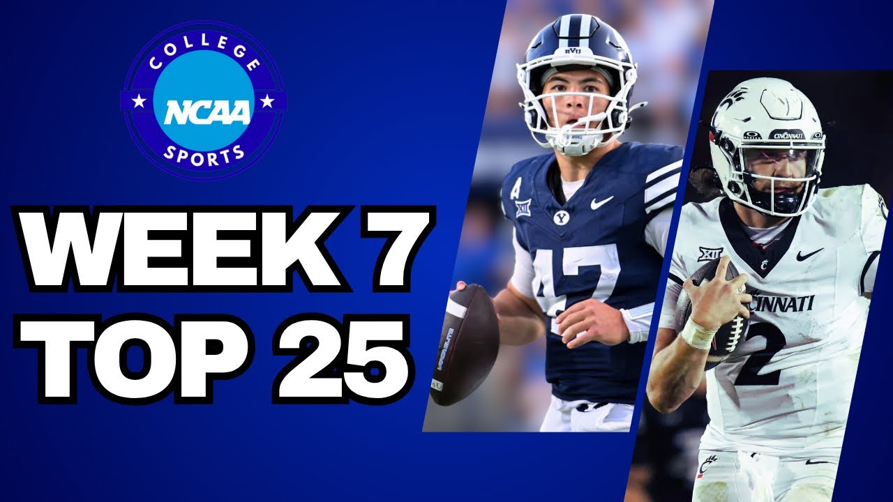 College Football 2025 - Week 7 Top 25 Rankings