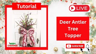 How to Make a Deer Antler Christmas Tree Topper Rachel’s Unique Crafts