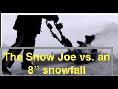 Snow Joe ion18SB Cordless Electric Snow Blower Review