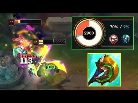 Camille dealing 70% True Damage to K'Sante