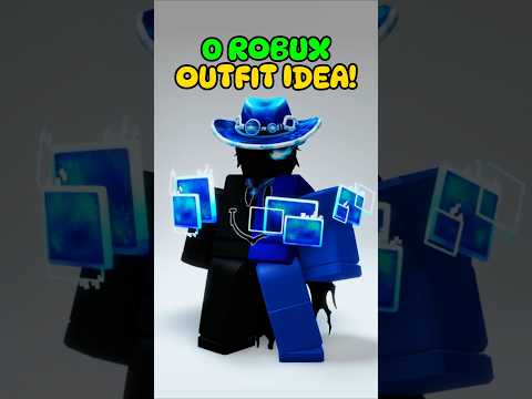 0 Robux Outfit Idea! Free Blue Avatar Items & Faceless! #roblox #shorts