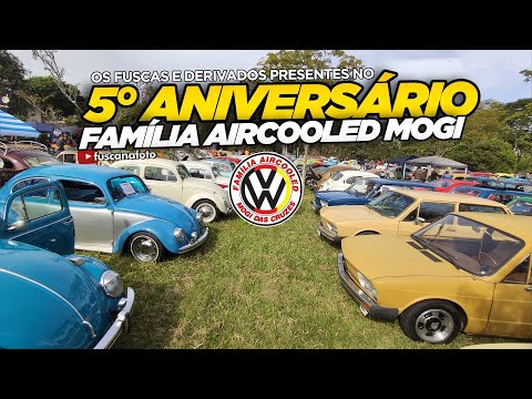 OS FUSCAS E DERIVADOS DO 5° ANIVERSÁRIO FAMÍLIA AIRCOOLED MOGI DAS CRUZES - Fusca na Foto