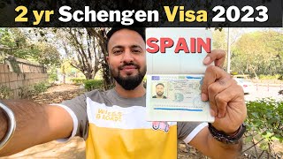 HOW I got 2 yr Spain SCHENGEN Tourist VISA 2023 🇪🇸 ? [ BLS process explained for INDIANs ]