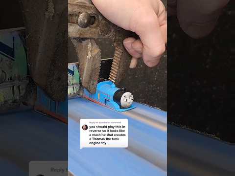 now Thomas cant torment more kids #thomasthetankengine #thomasthetrain  #reverse #train #satisfying