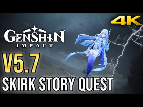 Skirk Full Story Quest | Crystallina Chapter ACT 1: Whispers Betwixt Stars and Night | 4K60FPS