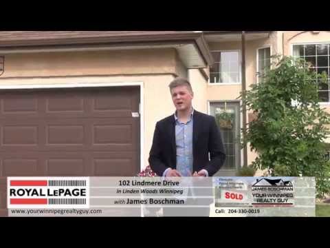 102 Lindmere Drive in Linden Woods Winnipeg with James Boschman