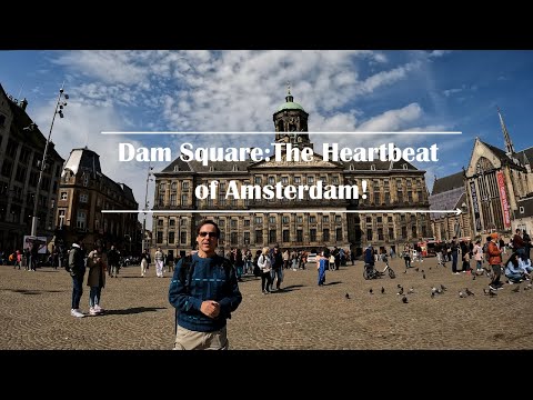 DAM SQUARE TOUR: How Amsterdam Got Its Name; Is Holland a Country? (4K)
