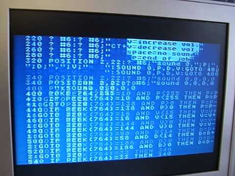 RARE VINTAGE ATARI 800 COMPUTER SYSTEM BASIC DEMO