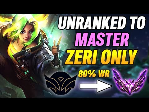 HOW TO CLIMB FROM UNRANKED TO MASTERS ON ZERI! (educational)