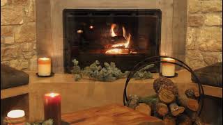 1 Hour of Cozy Christmas Music by The Fireplace
