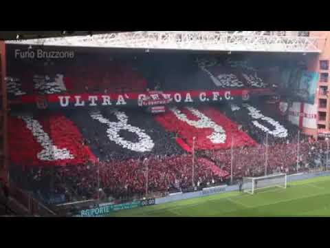 Sampdoria - GENOA 14/4/19 Coreografia GRADINATA NORD GENOA