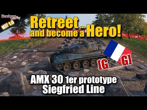 WoT: AMX 30 1er prototype, Siegfried Line, 6.8k dmg, 8 kills, WORLD OF TANKS