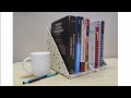 DIY Cardboard Book Shelf DIY Books Organizer Cardboard Craft Art Craft And Health
