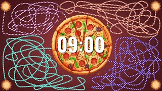 9 Minute Timer (Timer 9 Minutes) Pizza Bomb 