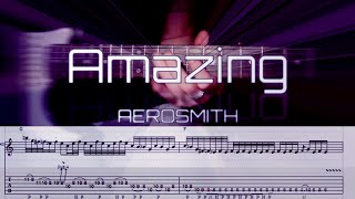 AMAZING - Aerosmith | TAB  Guitar Solo |  Tutorial | Guitar Cover | Sheet
