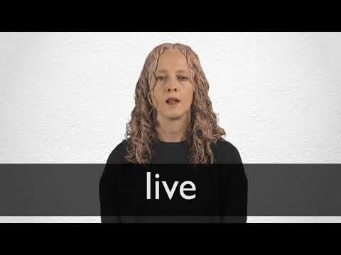 Part of a video titled How to pronounce LIVE in British English - YouTube