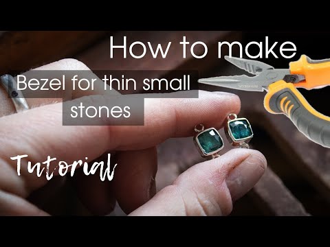 How to Make a Silver Bezel for a Thin Stone – Jewelry Making Tutorial