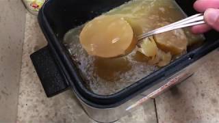 ダイソーの天ぷら油　凝固剤で電気フライヤーをきれいにする【掃除】