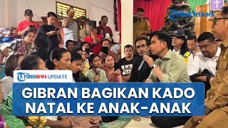 Momen Gibran Disambut Ratusan Jemaat Gereja di Tapanuli Utara, Bagikan Kado Natal untuk Anak-anak